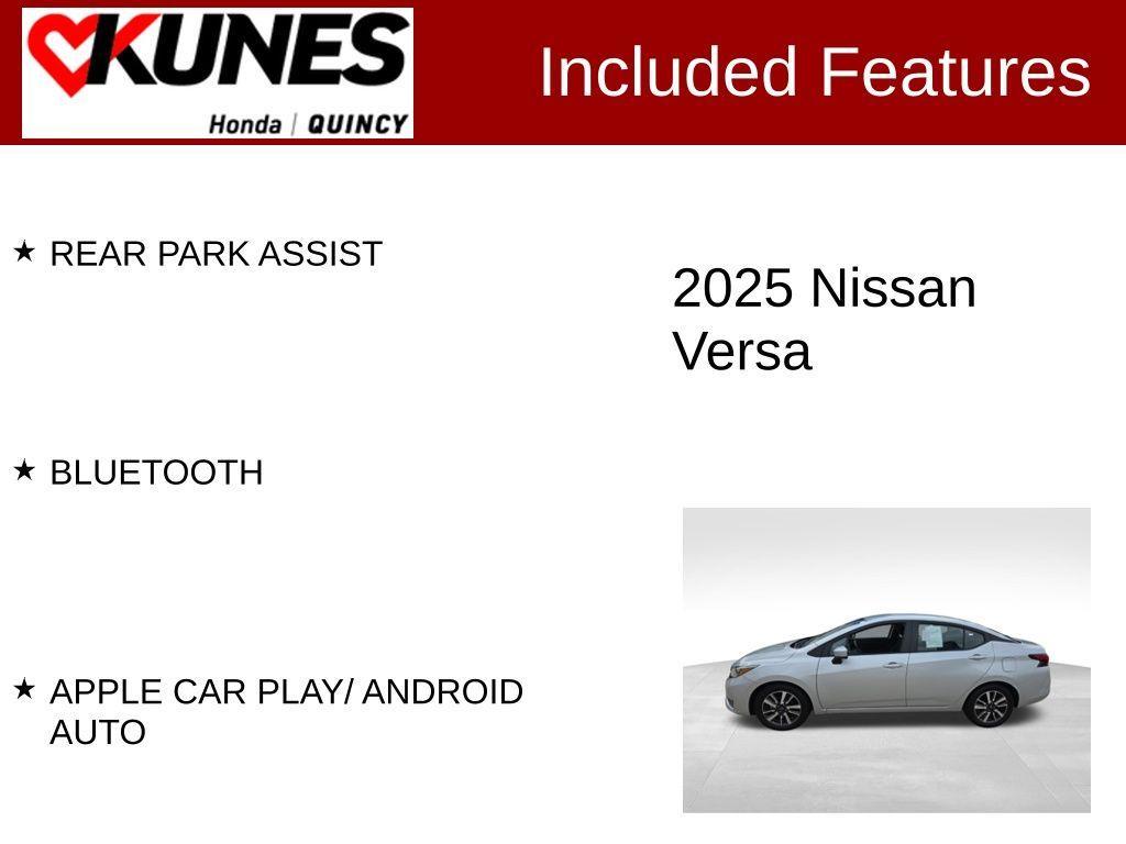 used 2025 Nissan Versa car, priced at $15,351