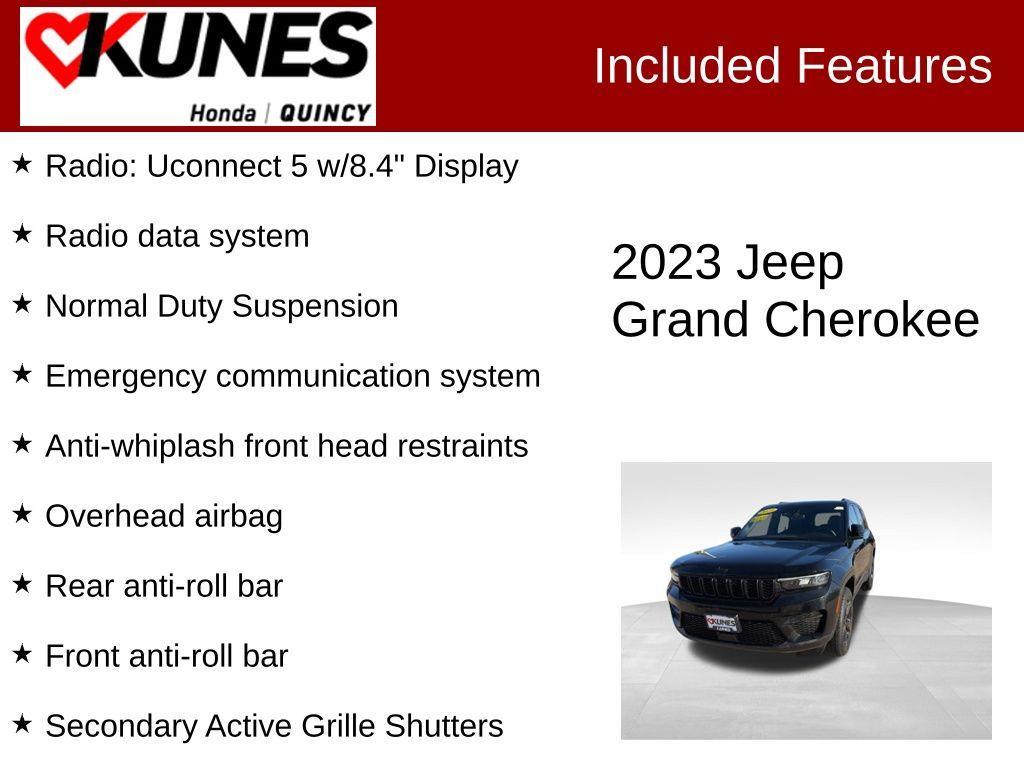 used 2023 Jeep Grand Cherokee car, priced at $29,412