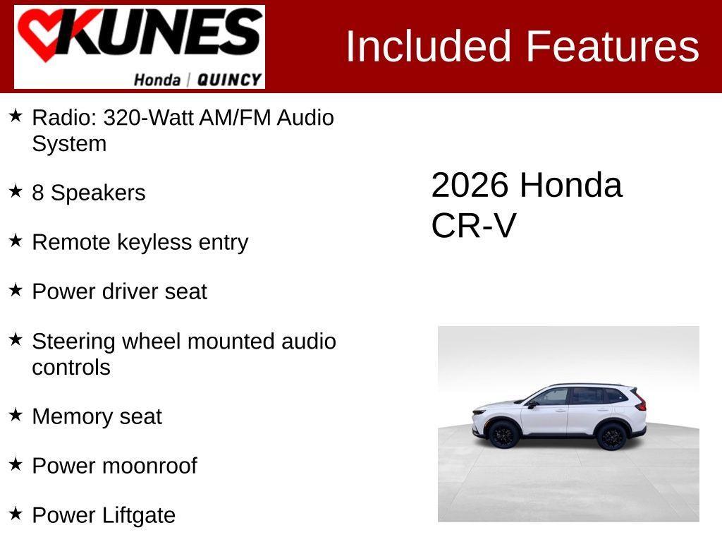new 2026 Honda CR-V Hybrid car, priced at $40,977
