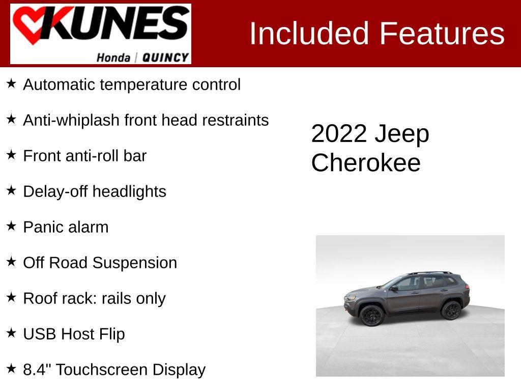 used 2022 Jeep Cherokee car, priced at $21,903