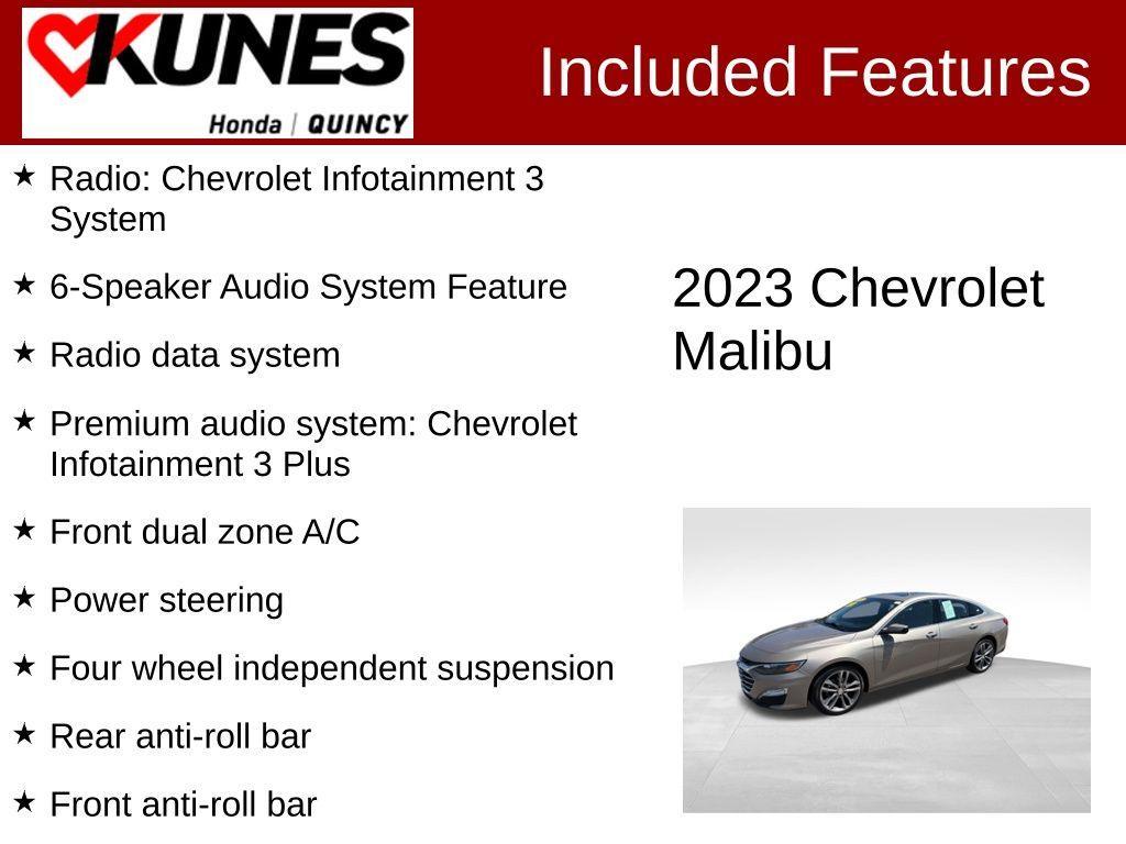 used 2023 Chevrolet Malibu car, priced at $18,963