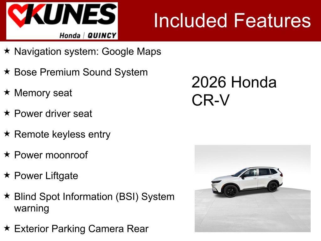 new 2026 Honda CR-V Hybrid car, priced at $44,867
