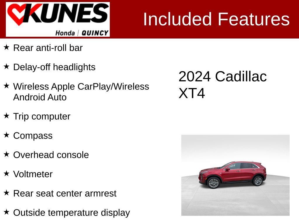 used 2024 Cadillac XT4 car, priced at $26,912