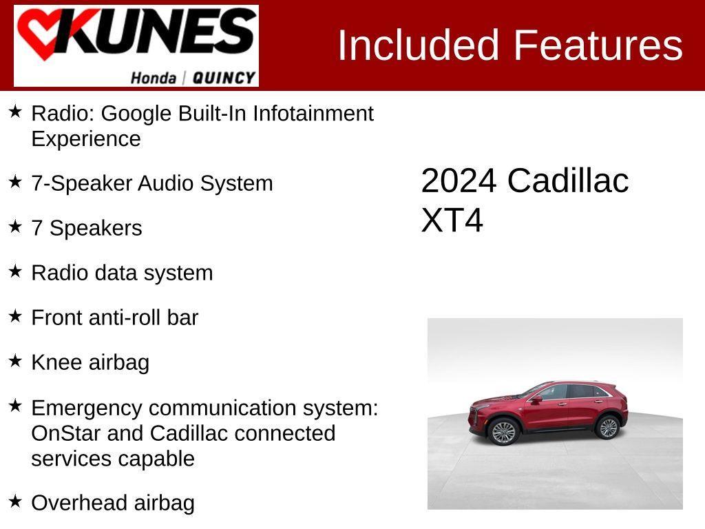 used 2024 Cadillac XT4 car, priced at $26,912