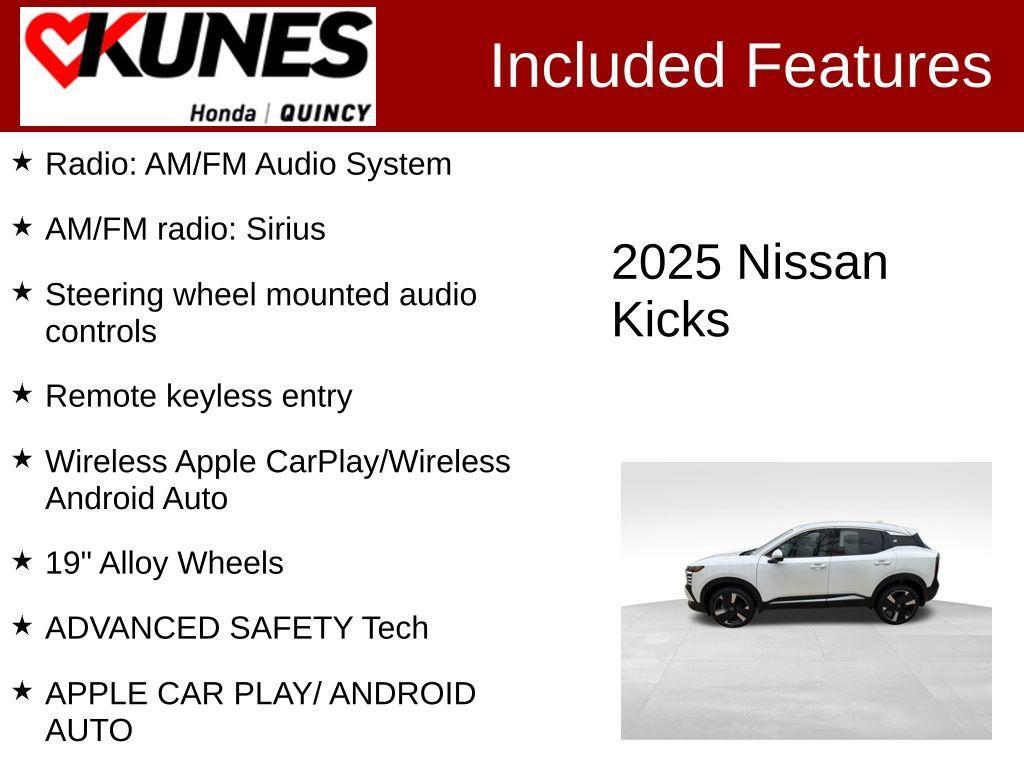used 2025 Nissan Kicks car, priced at $25,412