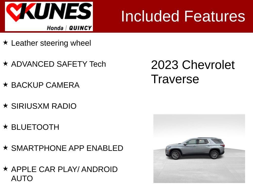 used 2023 Chevrolet Traverse car, priced at $26,912