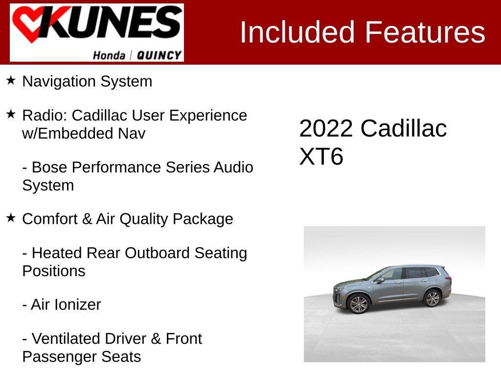 used 2022 Cadillac XT6 car, priced at $32,712