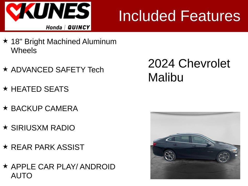 used 2024 Chevrolet Malibu car, priced at $18,879