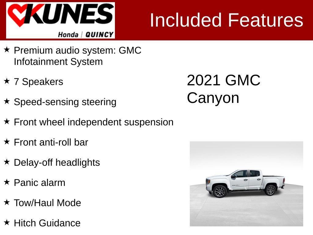 used 2021 GMC Canyon car, priced at $30,247