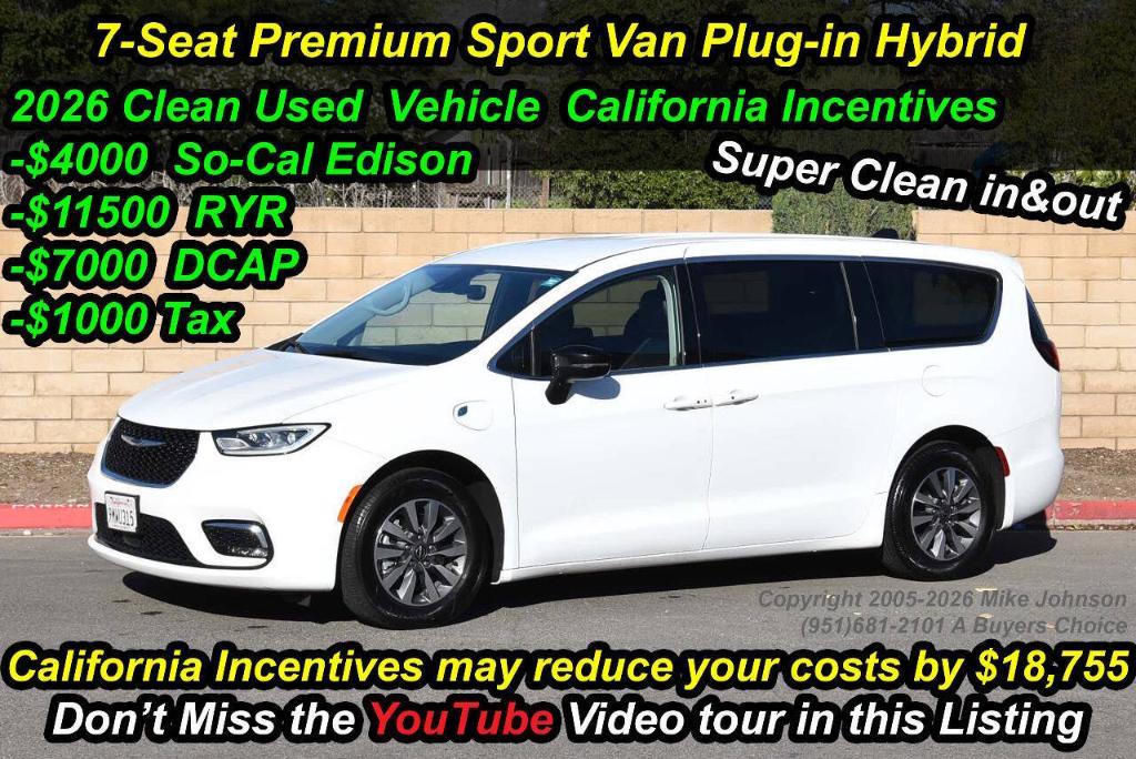 used 2024 Chrysler Pacifica Hybrid car, priced at $28,750