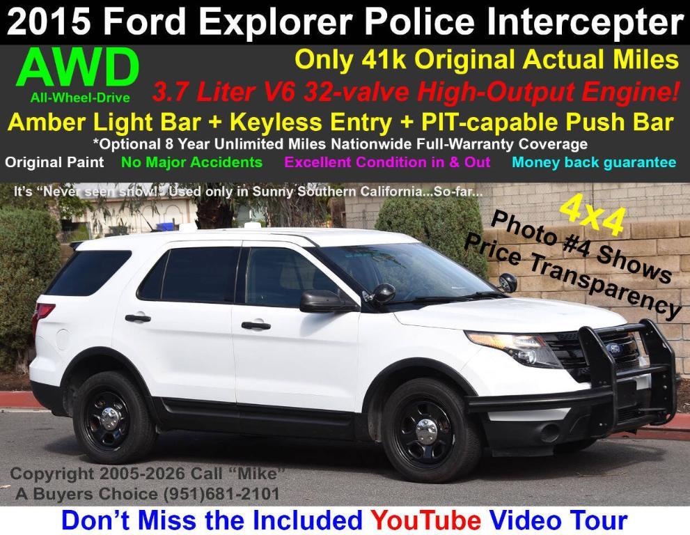 used 2015 Ford Utility Police Interceptor car, priced at $14,999