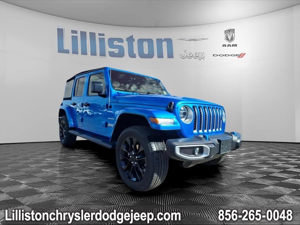 used 2022 Jeep Wrangler Unlimited 4xe car, priced at $27,700