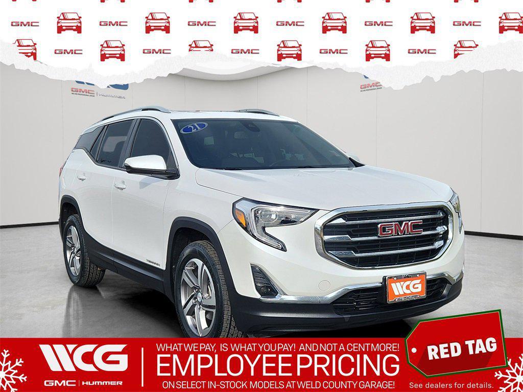 used 2021 GMC Terrain car, priced at $20,599