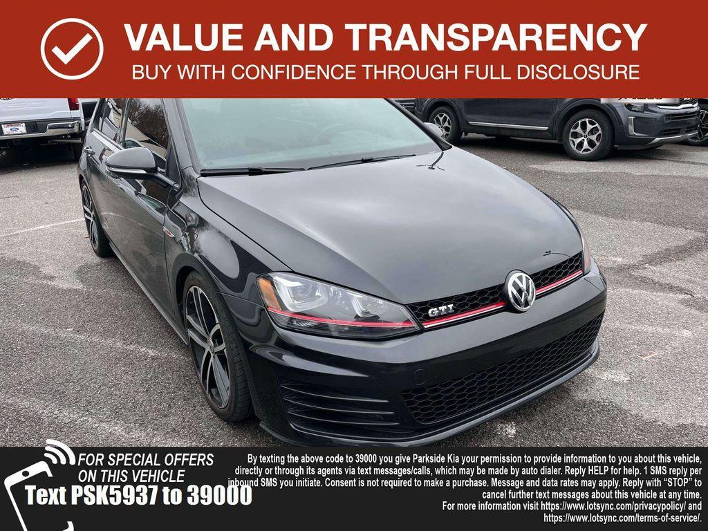 used 2017 Volkswagen Golf GTI car, priced at $14,889