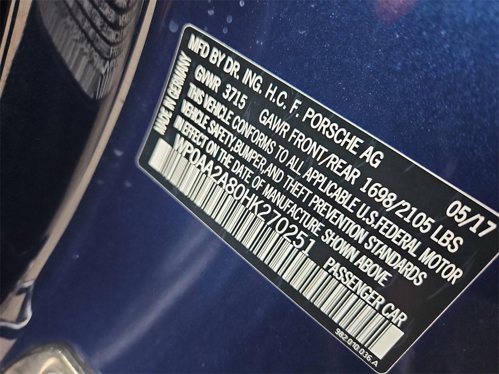 used 2017 Porsche 718 Cayman car, priced at $52,987