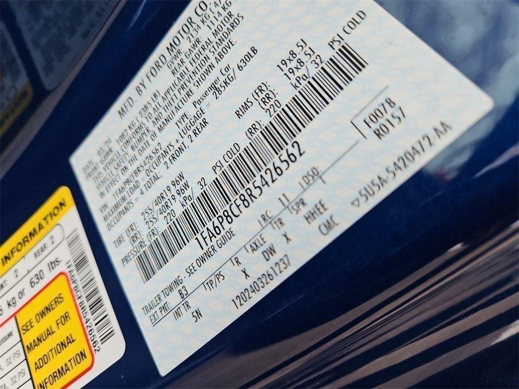 used 2024 Ford Mustang car, priced at $46,987