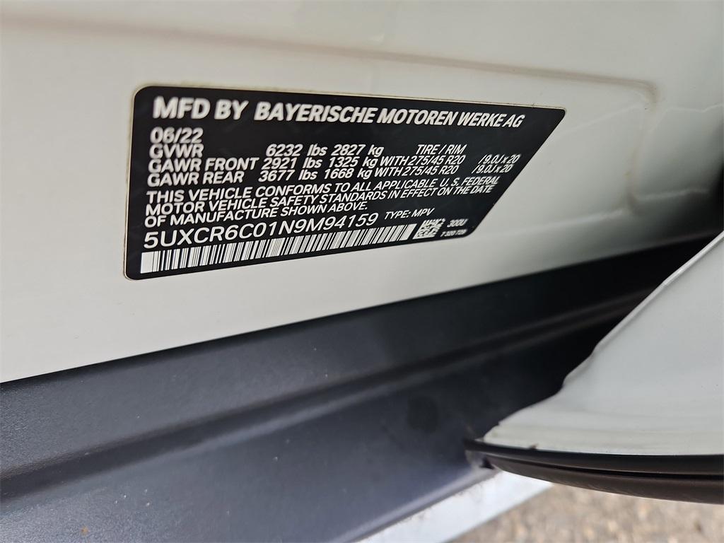 used 2022 BMW X5 car, priced at $39,987