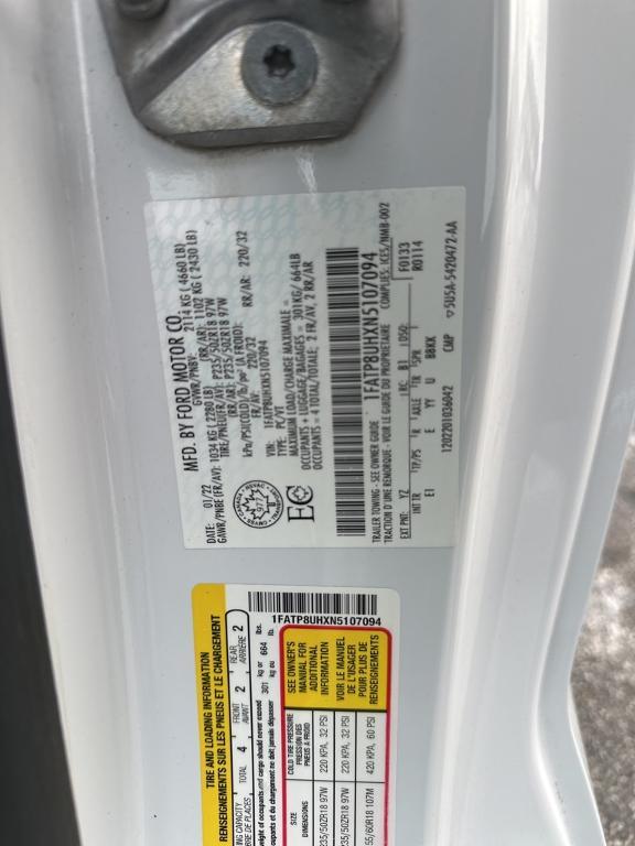 used 2022 Ford Mustang car, priced at $23,800