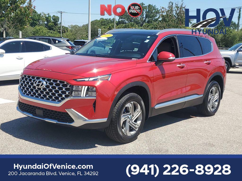 used 2021 Hyundai Santa Fe car, priced at $22,022