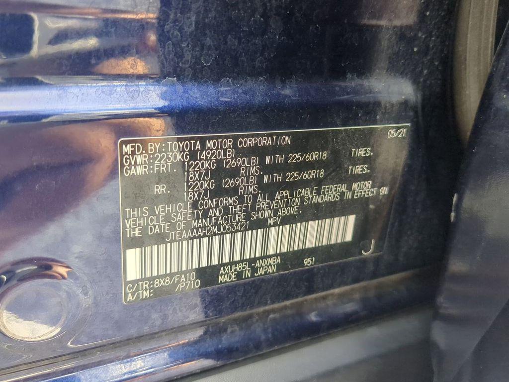 2021 Blueprint Toyota Venza