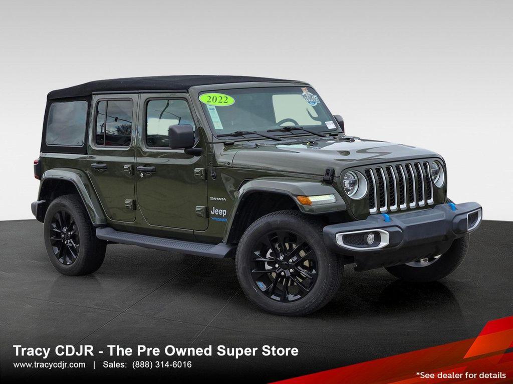 used 2022 Jeep Wrangler Unlimited 4xe car, priced at $25,820