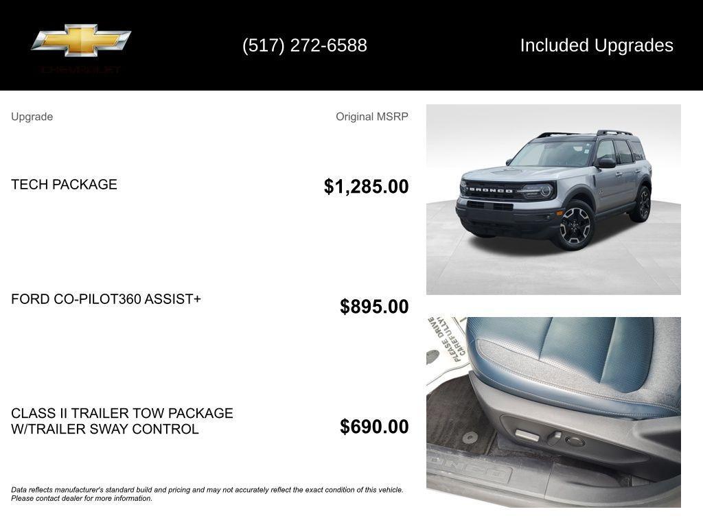 used 2022 Ford Bronco Sport car, priced at $20,704