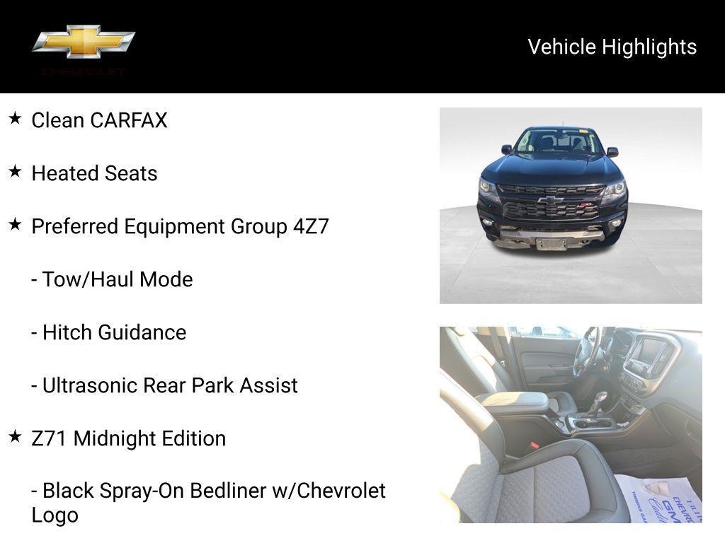 used 2022 Chevrolet Colorado car, priced at $33,700