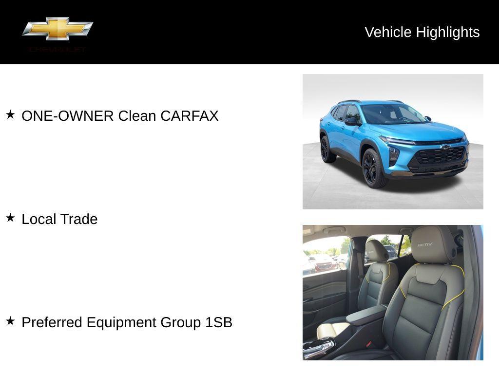 used 2025 Chevrolet Trax car, priced at $24,955