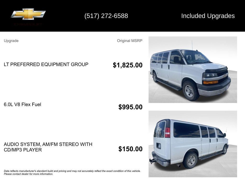 used 2016 Chevrolet Express 2500 car, priced at $8,995