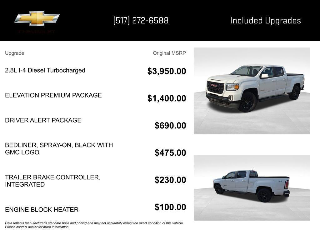 used 2022 GMC Canyon car, priced at $32,900