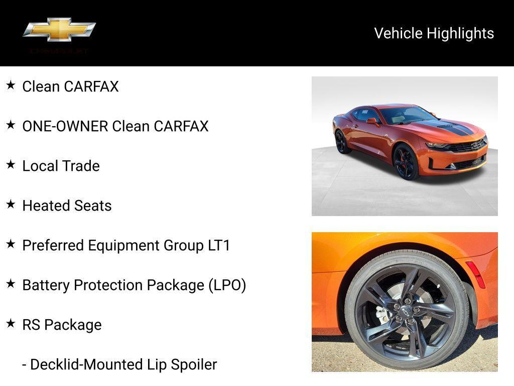 used 2022 Chevrolet Camaro car, priced at $39,950
