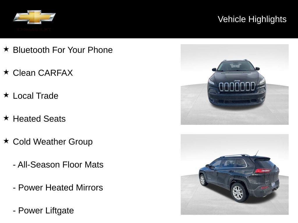 used 2015 Jeep Cherokee car, priced at $11,157