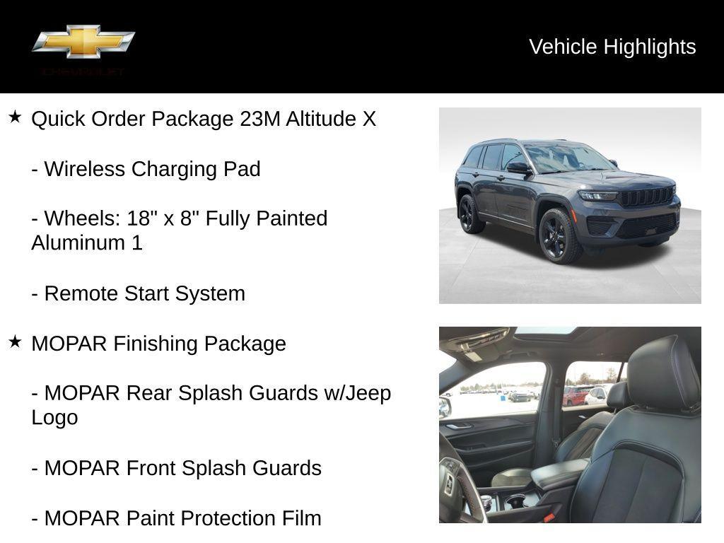 used 2023 Jeep Grand Cherokee car, priced at $29,590