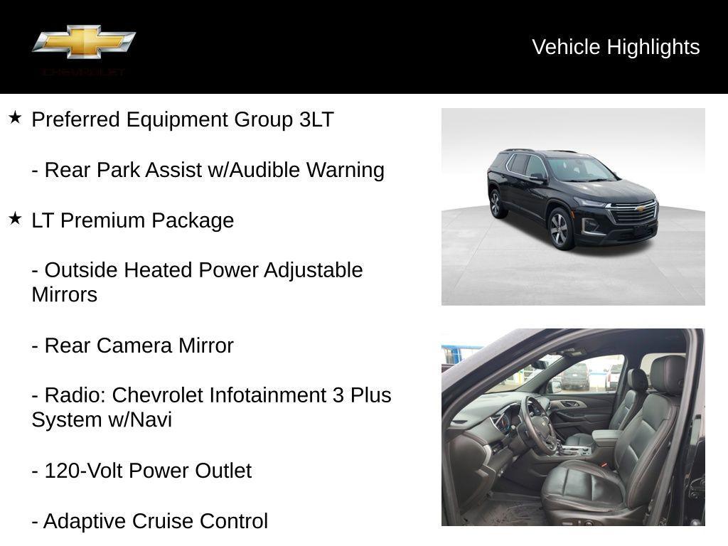 used 2022 Chevrolet Traverse car, priced at $24,300