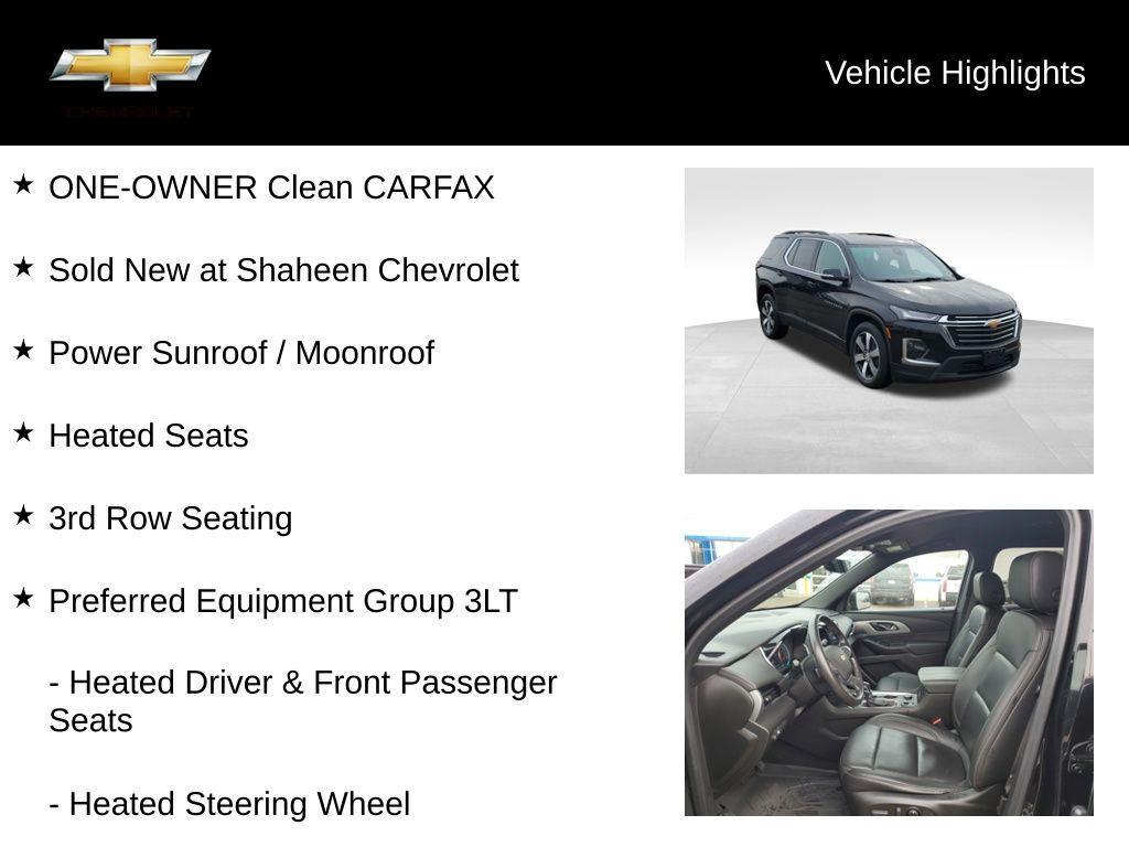used 2022 Chevrolet Traverse car, priced at $24,300