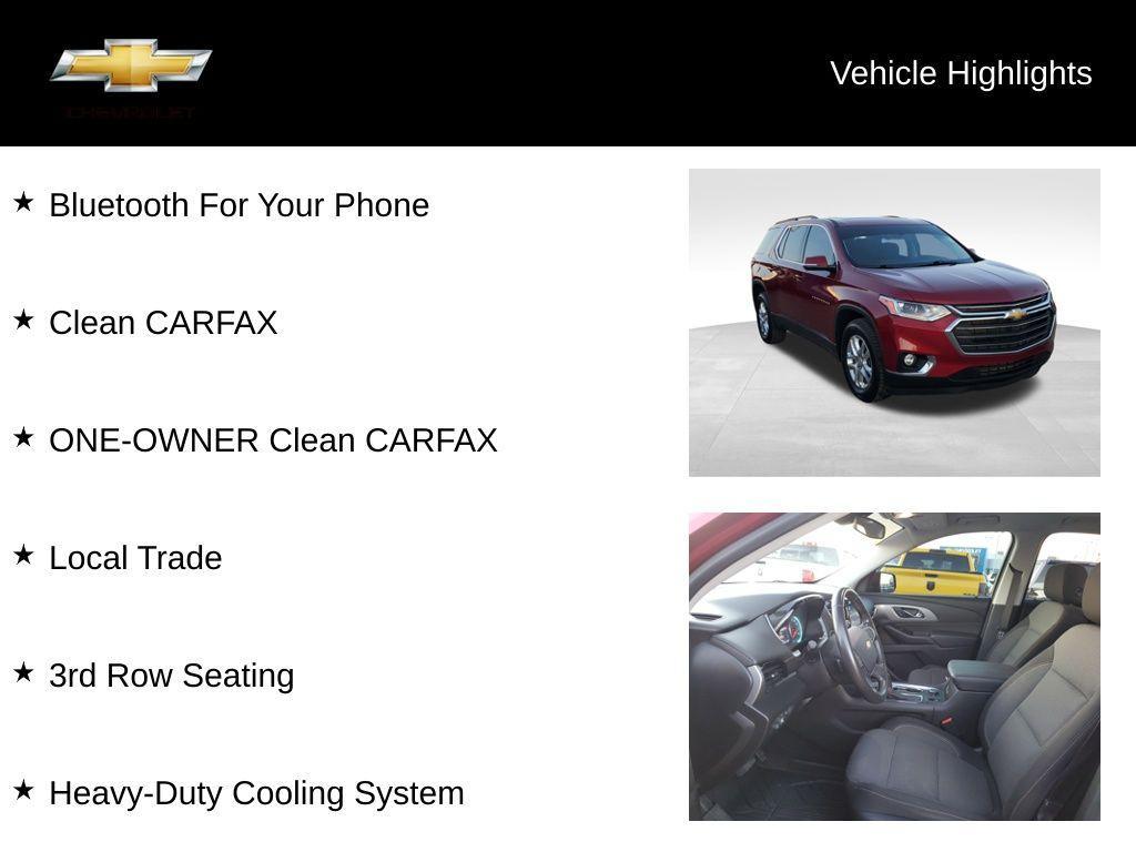 used 2020 Chevrolet Traverse car, priced at $18,150
