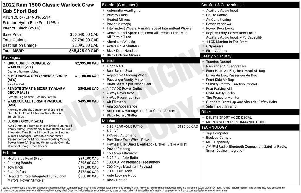 used 2022 Ram 1500 Classic car, priced at $35,200