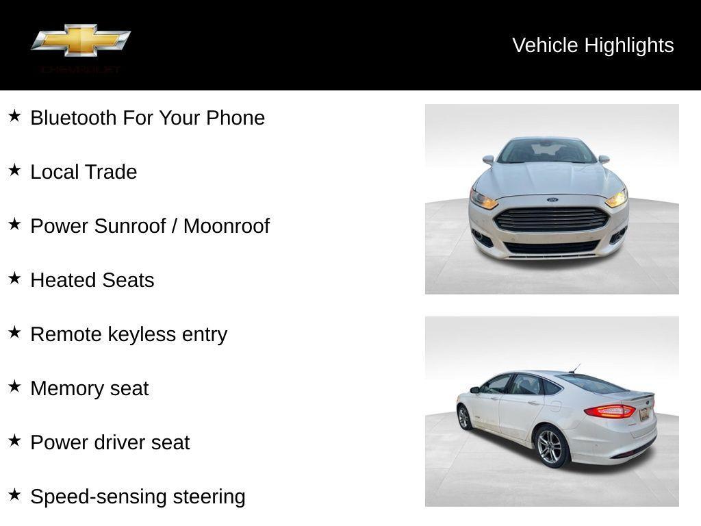 used 2015 Ford Fusion Hybrid car, priced at $7,350