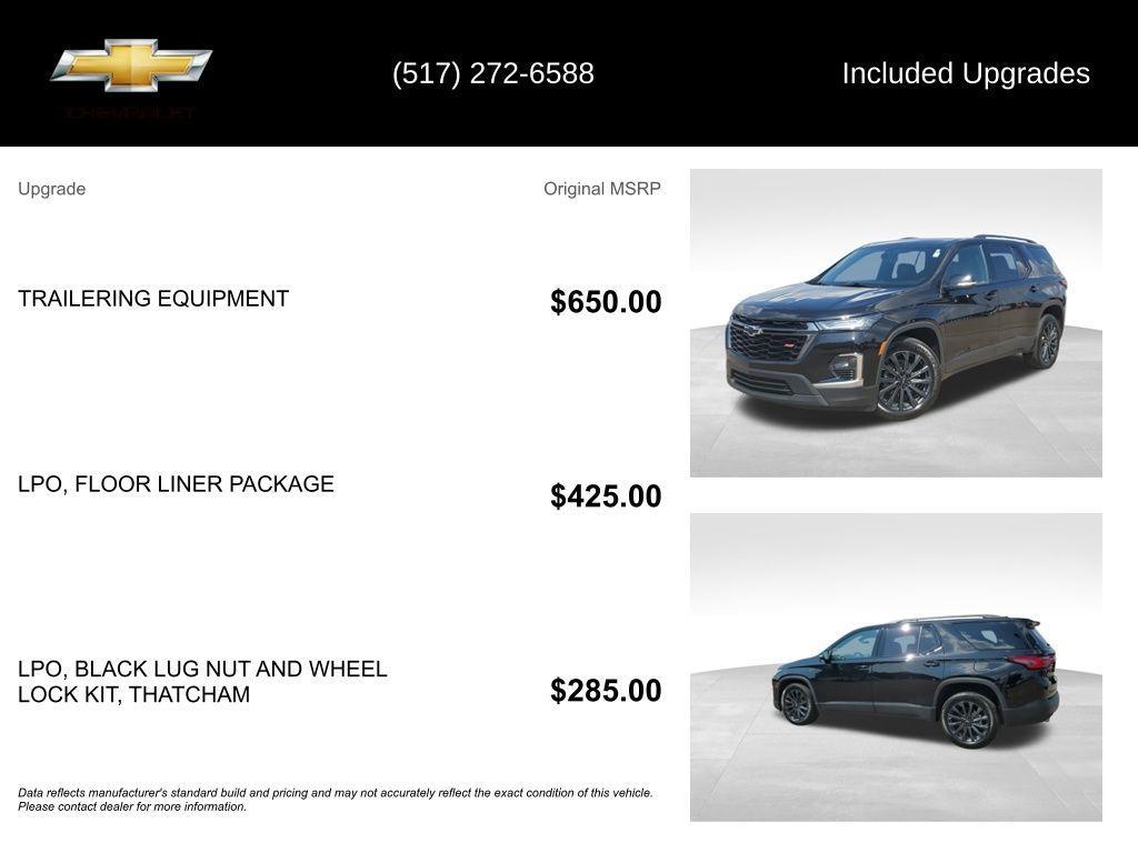 used 2023 Chevrolet Traverse car, priced at $36,400