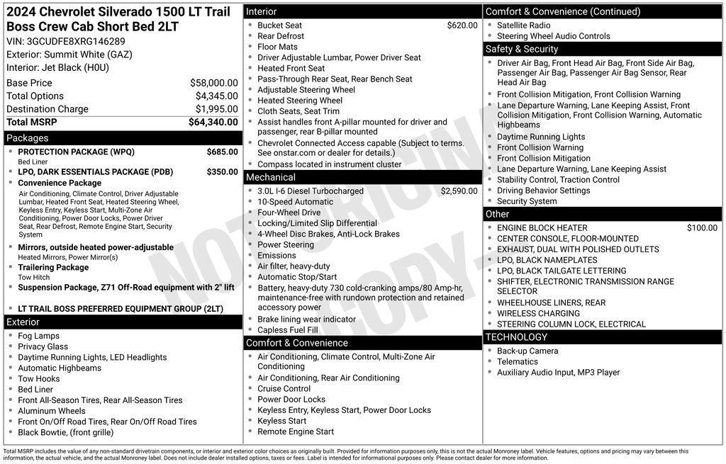 used 2024 Chevrolet Silverado 1500 car, priced at $43,500