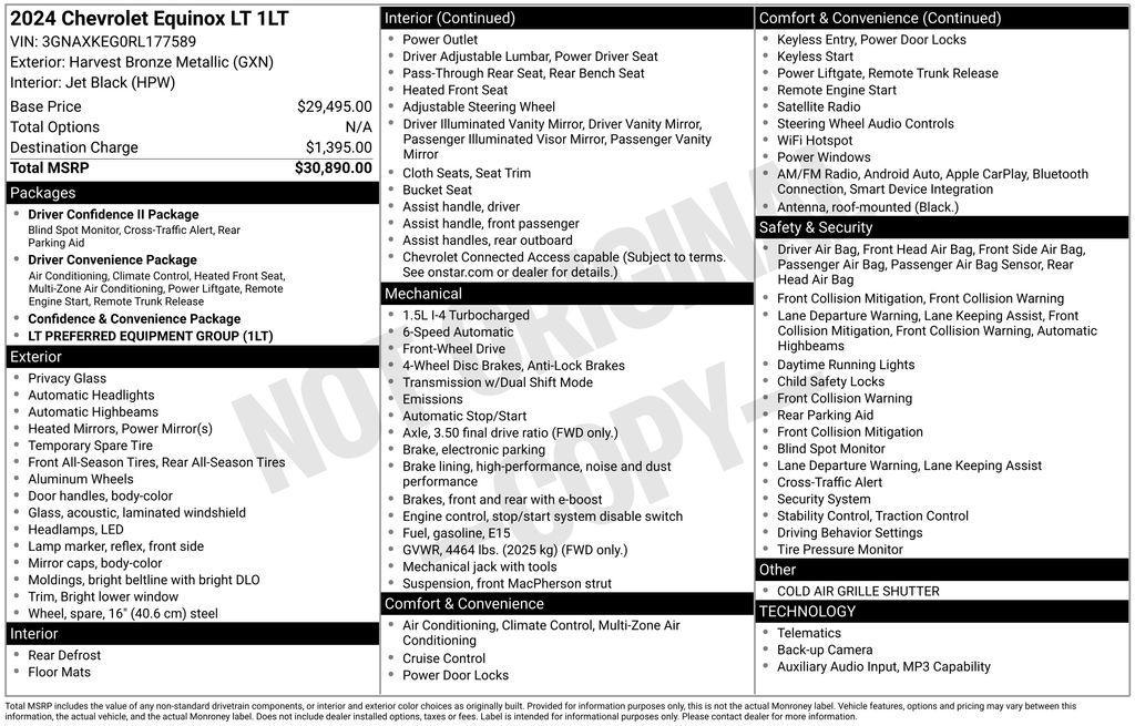 used 2024 Chevrolet Equinox car, priced at $25,154