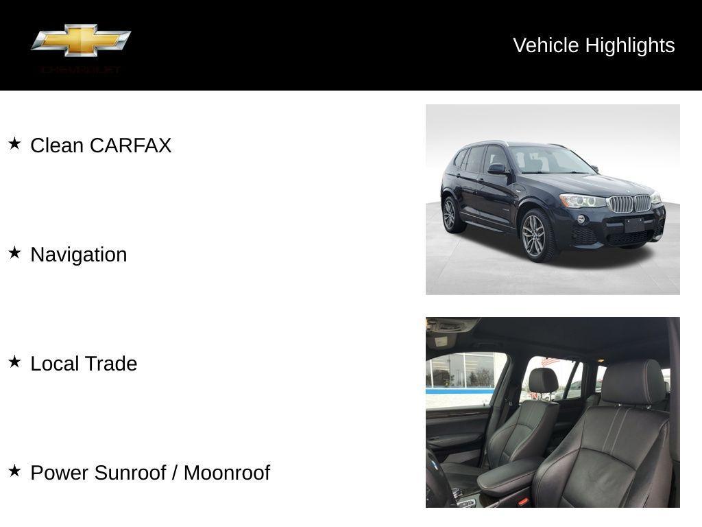 used 2016 BMW X3 car, priced at $10,400