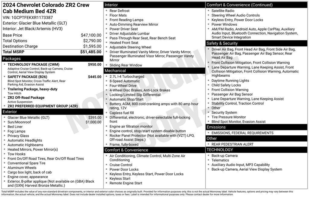 used 2024 Chevrolet Colorado car, priced at $41,600