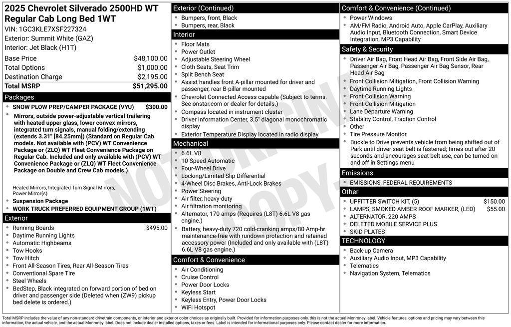 new 2025 Chevrolet Silverado 2500 car, priced at $46,851