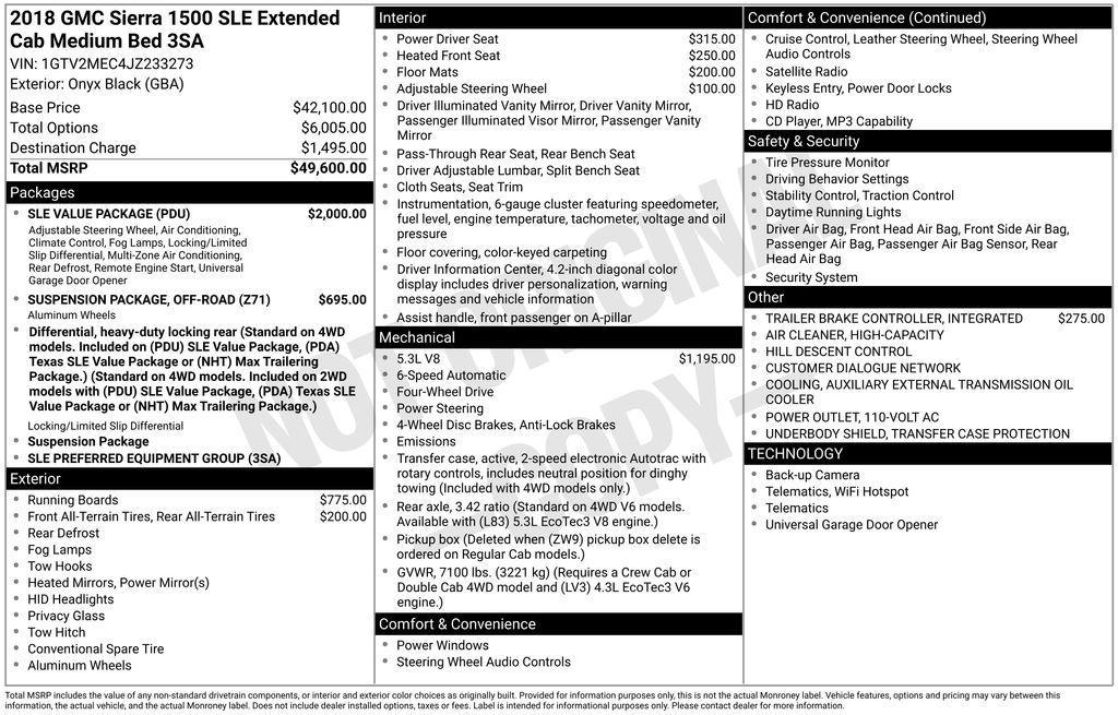 used 2018 GMC Sierra 1500 car, priced at $16,493