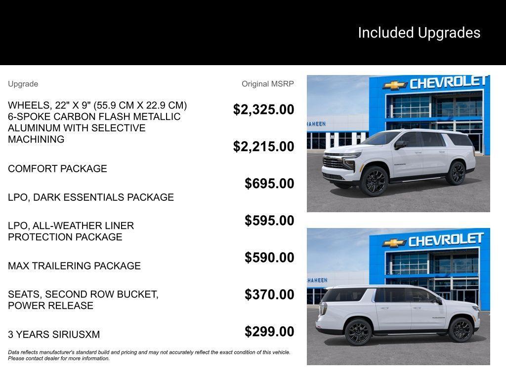 new 2026 Chevrolet Suburban car, priced at $72,587