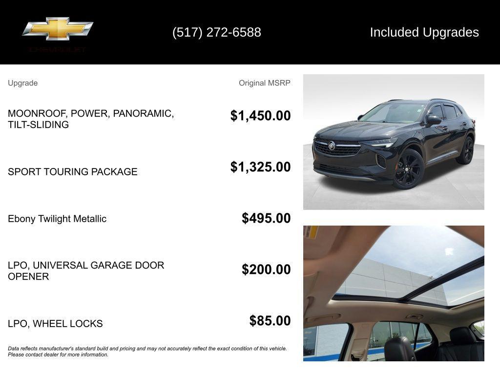 used 2021 Buick Envision car, priced at $15,821