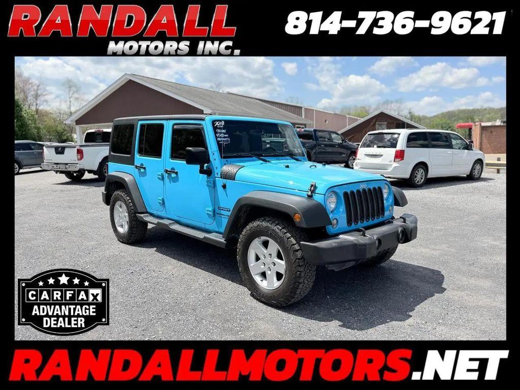 used 2018 Jeep Wrangler JK Unlimited car, priced at $16,995