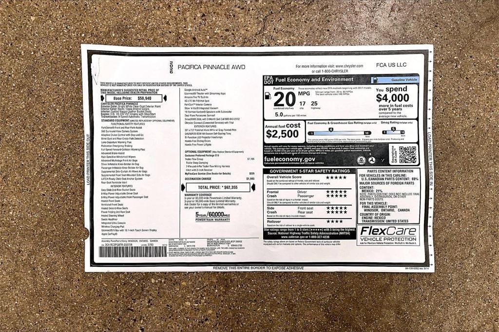 new 2026 Chrysler Pacifica car, priced at $57,855