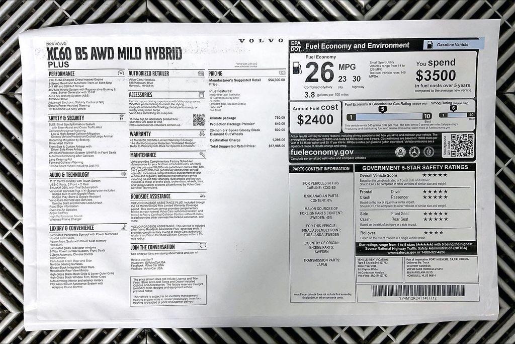 new 2026 Volvo XC60 car